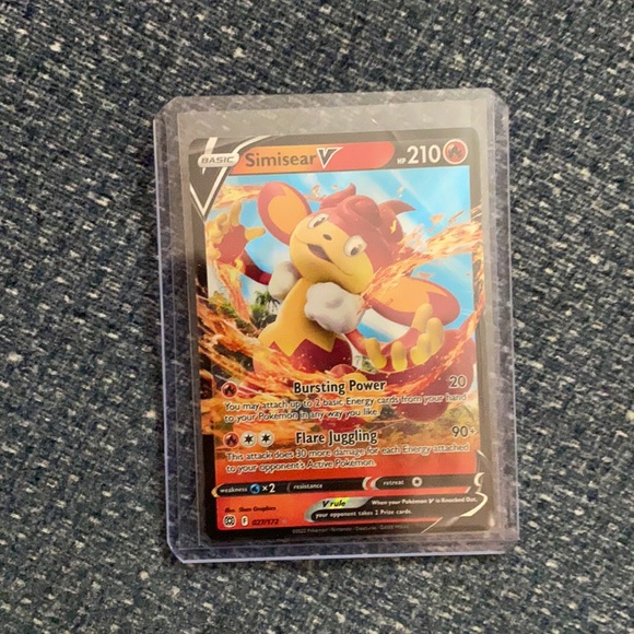 Pokemon | Toys | Simisear Pokmon Card | Poshmark